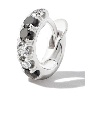 Spinelli Kilcollin 18kt white gold Mini Mezzo diamond hoop earring - Silver