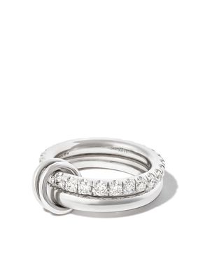 Spinelli Kilcollin 18kt white gold Virgo diamond link ring