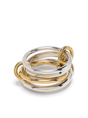 Spinelli Kilcollin 18kt yellow gold vermeil and sterling silver linked ring