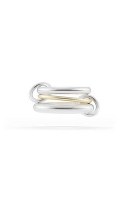 Spinelli Kilcollin Amaryllis Mixed Metal Linked Stack Ring in Sterling Silver/Yellow Gold