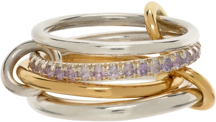 Spinelli Kilcollin SSENSE Exclusive Silver & Gold Sonny SG Ring