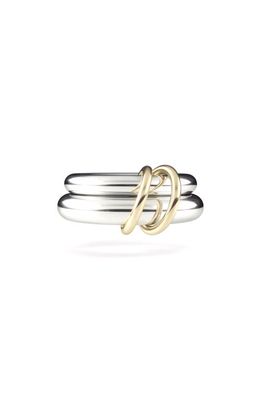 Spinelli Kilcollin Virgo Linked Stack Ring in Silver/Yellow Gold