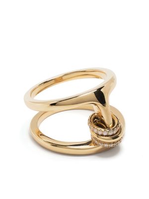 Spinelli Kilcollin x Hoorsenbuhs 18kt yellow gold Phantom diamond ring