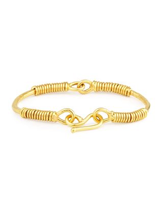 Spiraled 22K Yellow Gold Bracelet