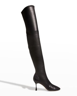 Spire Leather Thigh-High Boots