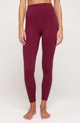 Spiritual Gangster Ada High Waist 7/8 Leggings in Berry 