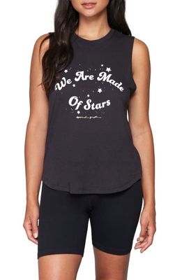 Spiritual Gangster Stars Graphic Muscle Tank in Vintage Black