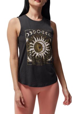 Spiritual Gangster Trust the Universe Muscle Tank in Vintage Black