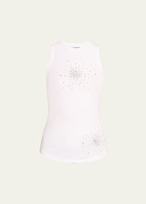 Splash Embroidery Tank Top