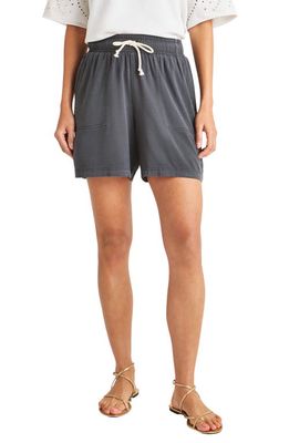 Splendid Alexia Drawstring Shorts in Lead