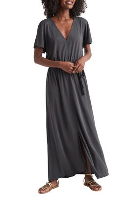 Splendid Arlo Sandwash Jersey Maxi Dress in Lead