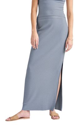 Splendid Caterina Rib Maxi Skirt in Chicory