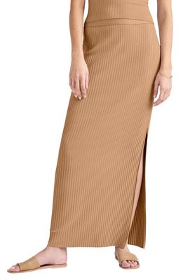 Splendid Caterina Rib Maxi Skirt in Dune