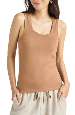 Splendid Chiara Rib Tank in Dune