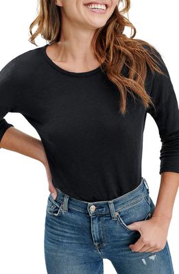 Splendid Crewneck Slub Jersey Tee in Black