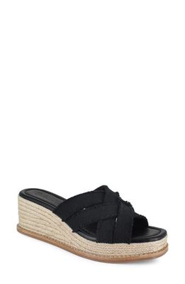 Splendid Delliny Espadrille Platform Wedge Sandal in Black