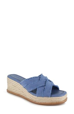 Splendid Delliny Espadrille Platform Wedge Sandal in Blue