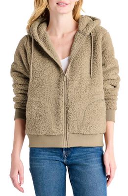 Splendid Elsa Faux Shearling Jacket in Heather Camel