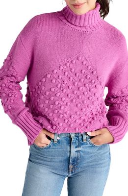 Splendid Elvira Turtleneck Sweater in Magenta