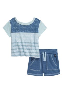 Splendid Encinitas T-Shirt & Shorts Set in Lapis Stripe