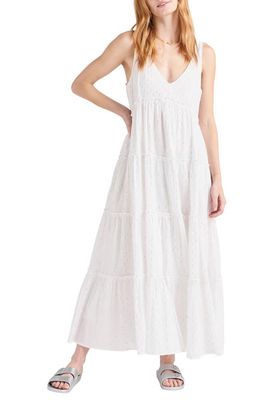 Splendid Gwendolyn Tiered Maxi Dress in White
