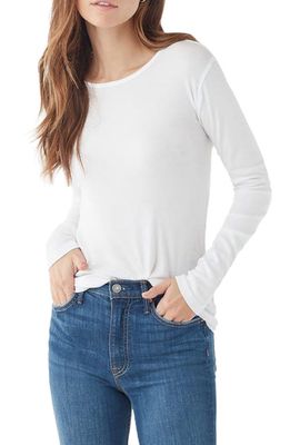 Splendid Long Sleeve Crewneck T-Shirt in White