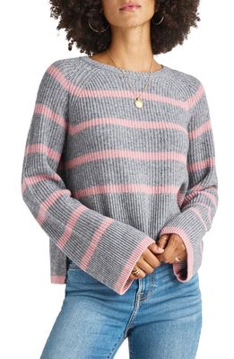 Splendid Mona Stripe Sweater in M H Grey Stripe