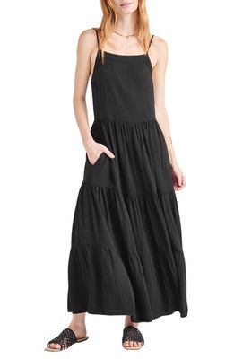 Splendid Myla Tiered Maxi Dress in Black