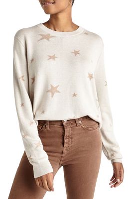Splendid Natalie Star Sweater in White Sand