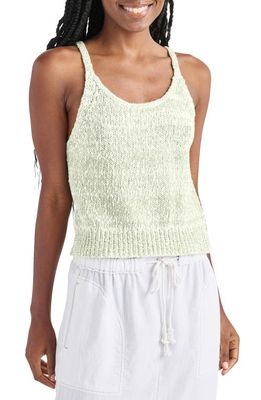 Splendid Penny Cotton Crop Sweater Camisole in Thistle