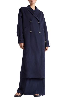 Splendid x Kate Young Wool & Cashmere Coat in Navy