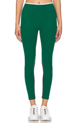 Splits59 Easton Rigor High Waist Crop Legging in Green