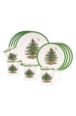 Spode Christmas Tree 12-Piece Place Setting in Green