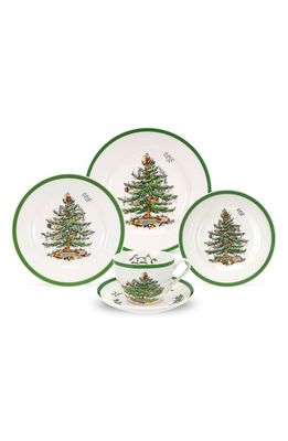 Spode Christmas Tree 5-Piece Place Setting in Green