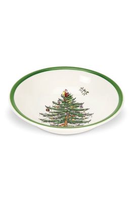 Spode Set of 4 Christmas Tree Cereal Bowls in Green