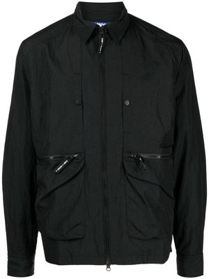 Spoonyard classic-collar lightweight shirt jacket - Black