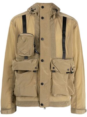 Spoonyard lightweight hooded shell jacket - Brown