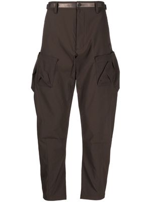 Spoonyard logo-appliqué tapered cargo trousers - Brown