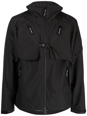 Spoonyard multiple-pockets taped jacket - Black