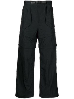 Spoonyard straight-leg detachable trousers - Black
