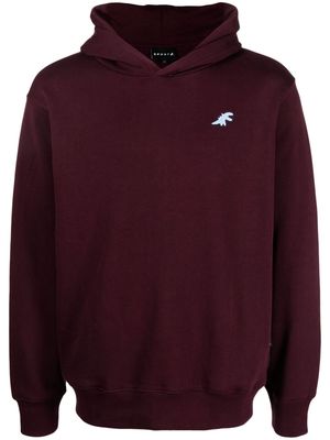 SPORT b. by agnès b. appliqué-logo cotton hoodie - Red