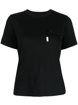SPORT b. by agnès b. chest-pocket crew-neck T-shirt - Black
