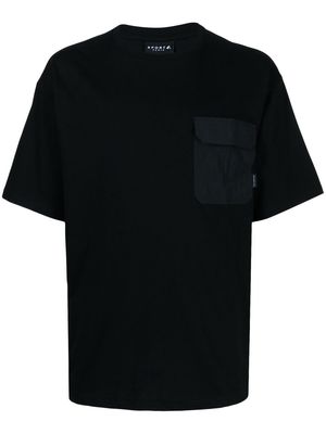 SPORT b. by agnès b. contrast pocket T-shirt - Black