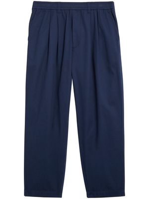 SPORT b. by agnès b. cotton straight-leg trousers - Blue