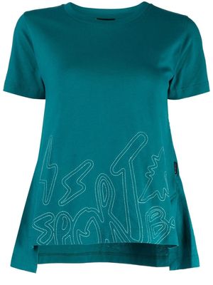 SPORT b. by agnès b. decorative-stitch short-sleeve T-shirt - Green