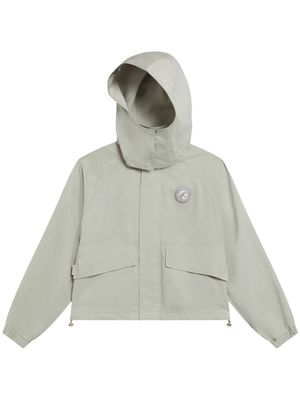 SPORT b. by agnès b. Dino-patch detachable-hood jacket - Neutrals
