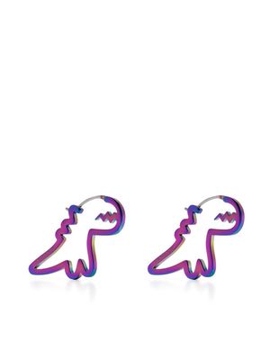 SPORT b. by agnès b. Dino-shape earrings - Multicolour