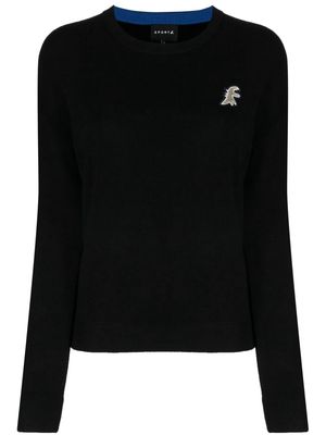 SPORT b. by agnès b. Dino wool blend jumper - Black