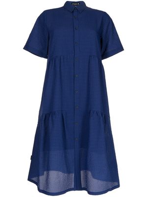 SPORT b. by agnès b. gingham-check midi dress - Blue