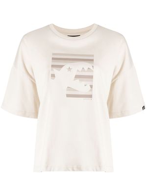 SPORT b. by agnès b. grahic-print cotton T-shirt - Neutrals